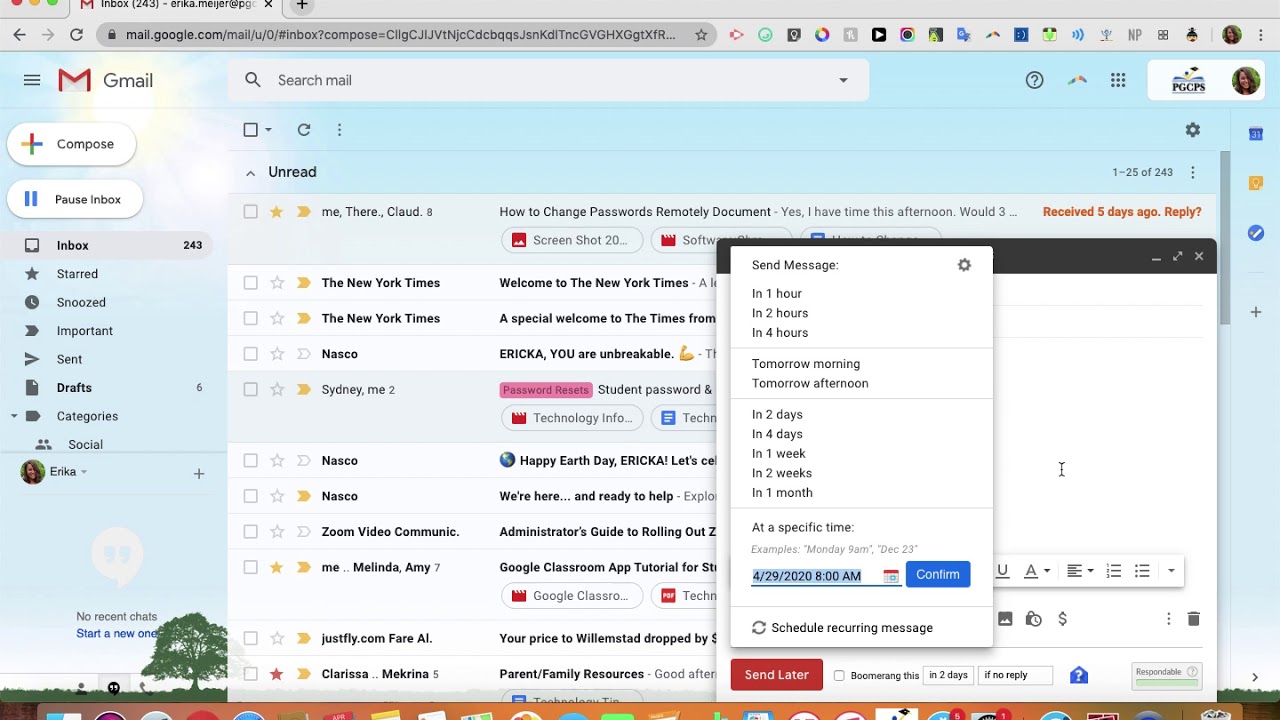 does boomerang for gmail tell people