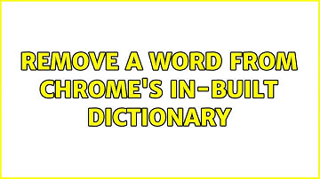 Remove a word from chrome