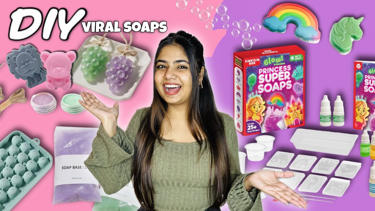 *10 viral soaps DIY* | soap making at home 