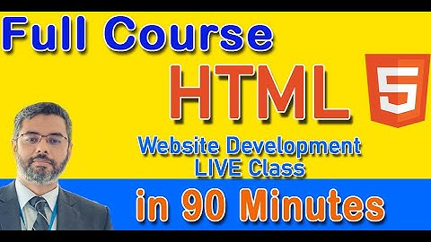 HTML 5 | Full Course Website Development using HTML | crash course | LIVE Class on Web Engineering
