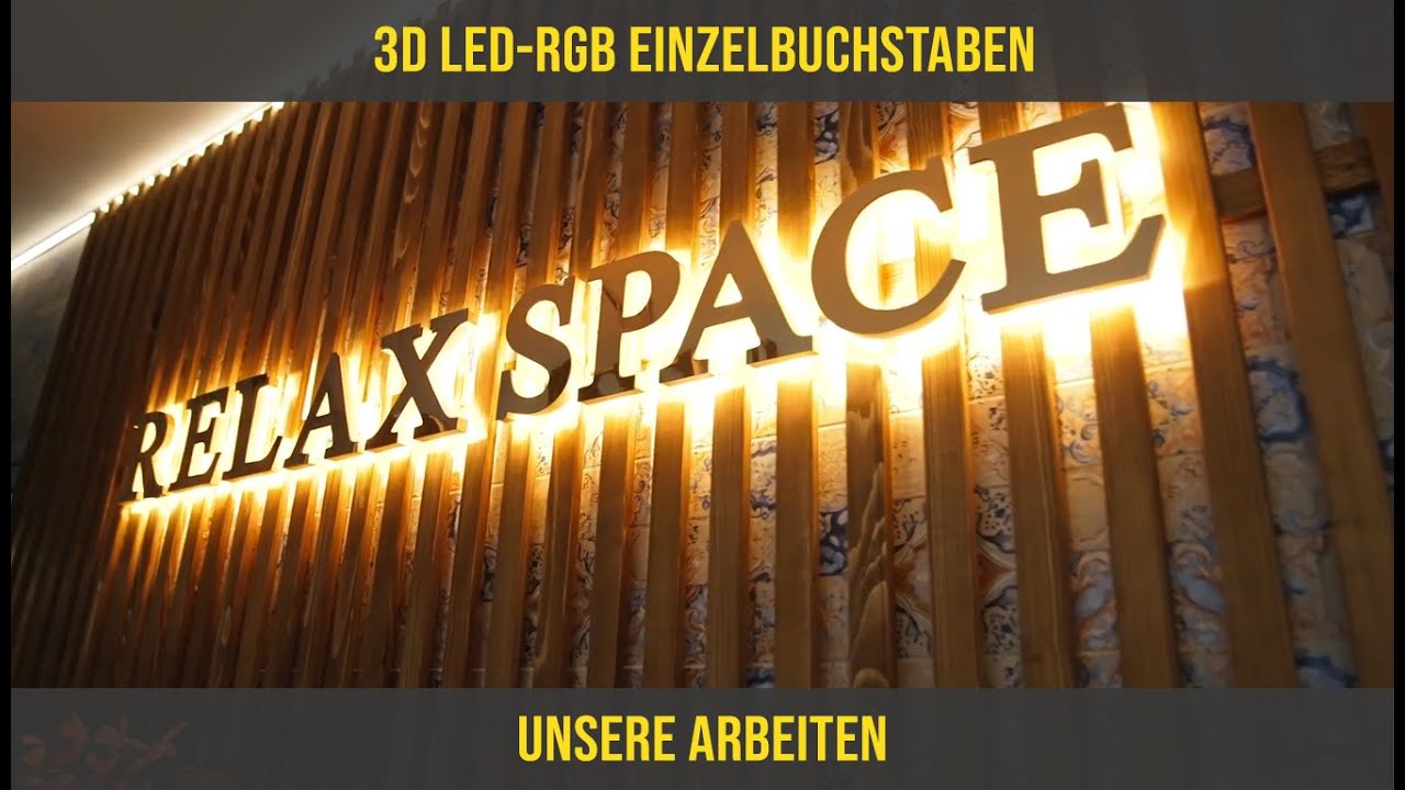 3D LED Einzelbuchstaben