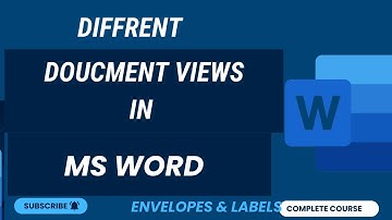 MS Word Document Views Types | How to Apply Different Document Views in MS Word | Lecture No 55