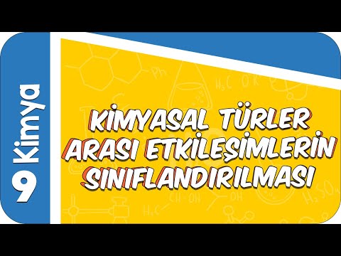9. Sınıf Kimya: Kimyasal Türler Arası Etkileşimlerin Sınıflandırılması #2022