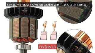 619380-9 619583-5 Armature Anchor With 194427-5 CB-440 Carbon ... — Hot Deal 2026 | Limited Offer!