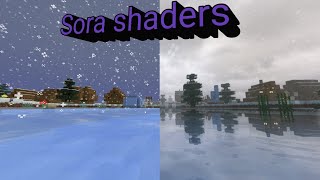 Minecraft 1.19 Sora shaders. Demonstration/сравнение 4K