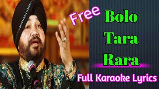 Bolo Tara Rara Full Karaoke Lyrics