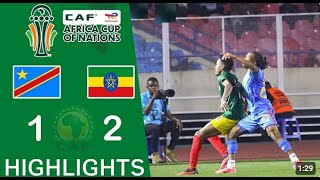 RD Congo vs Éthiopie 1-2 RÉSUMÉ | Éliminatoires Coupe d'Afrique des Nations