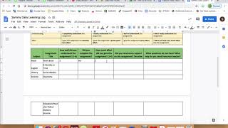 Explanation for Daily Learning Log