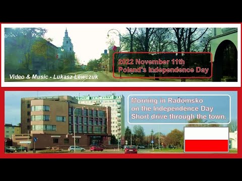 Morning drive in Radomsko (PL) on Independence Day [2022 November 11th]