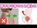 「肩甲骨を背骨に寄せる動き」で身体に起きる弊害３選！