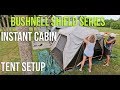 How easy is Bushnell Instant Cabin Tent Shield Series Setup?