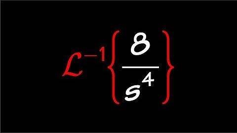 inverse laplace transform, example#1