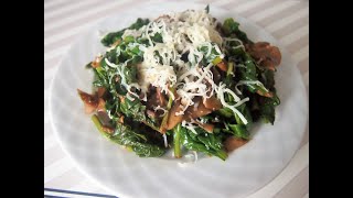 Шпинат с грибами. Как вкусно приготовить шпинат. Spinach / ıspanak yemeği Шпинат с грибами. Как вкусно приготовить шпинат. Spinach / ıspanak yemeği