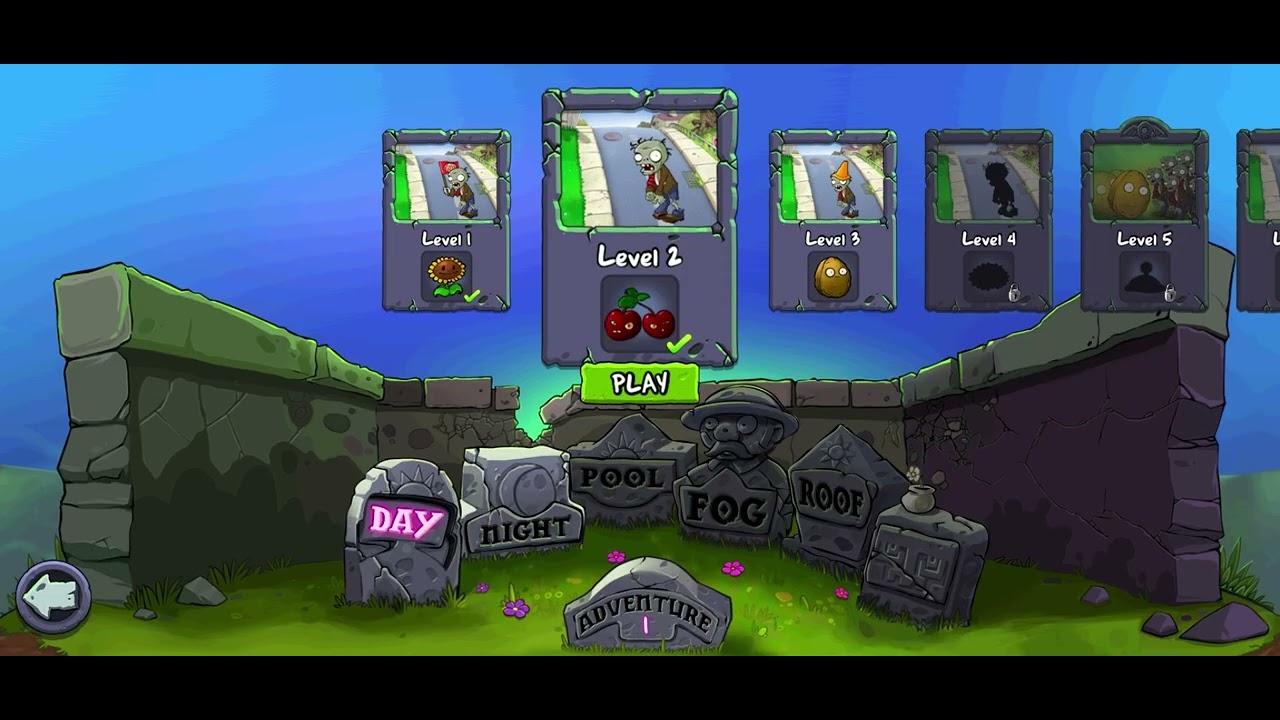 Plants Vs Zombies Gameplay level 1-3 Part 1