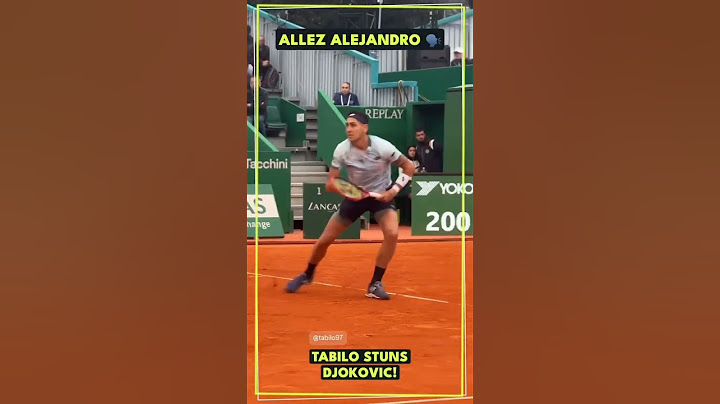 Tabilo Overcomes Novak Djokovic In Straight Sets | Monte Carlo 2025 #tabilo #djokovic #montecarlo