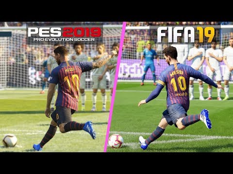 FIFA 19 vs PES 2019 | Free Kicks Comparison