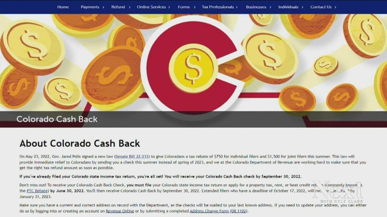 Colorado Cash Back Rebate 2024