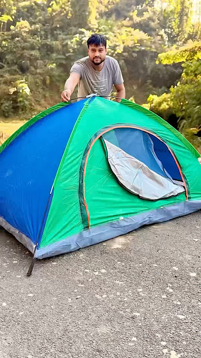 Membuka kemasan tenda untuk berkemah | Ideal untuk 2 orang😲
