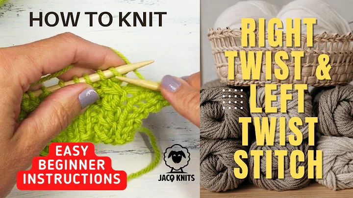 The Right Twist (RT) and Left Twist (LT) stitch.