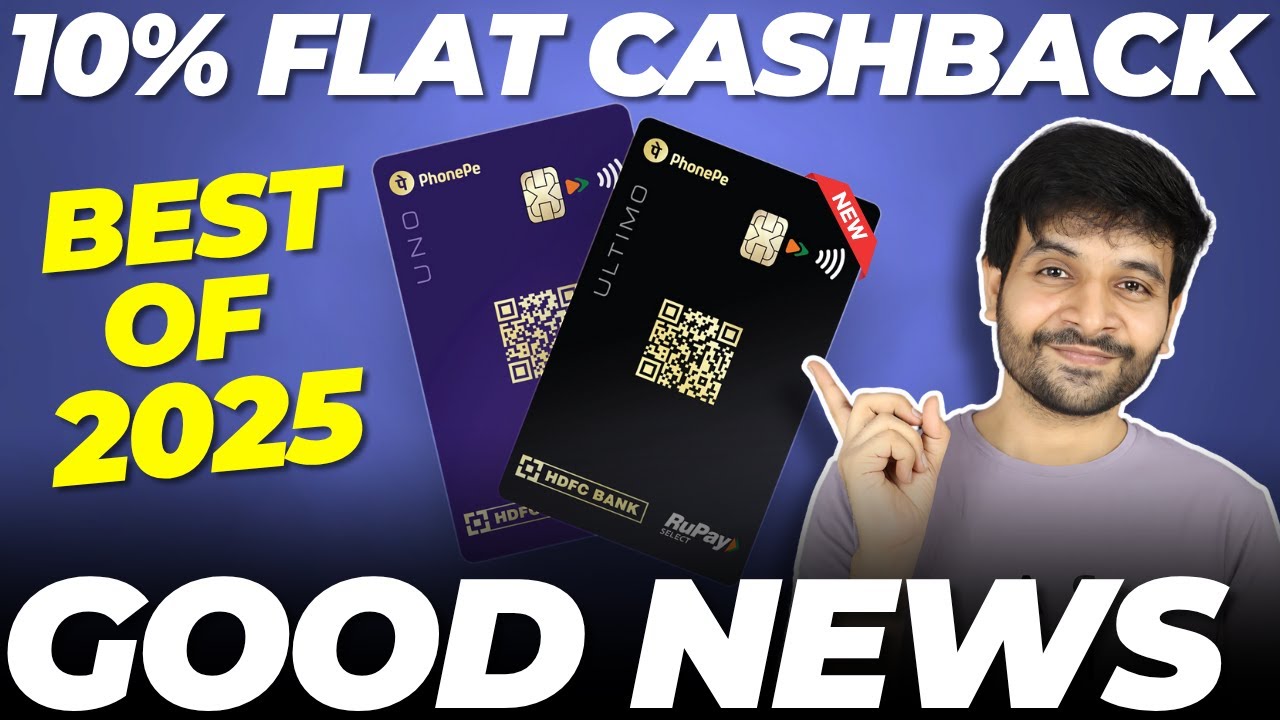 HDFC PhonePe Credit Cards Launched | Flat 10% Cashback | BIG GOOD NEWS