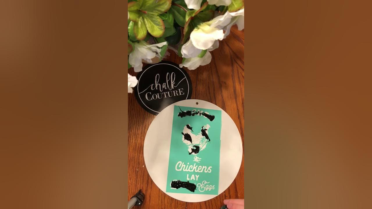 Wicked Chickens Chalk Couture transfer YouTube
