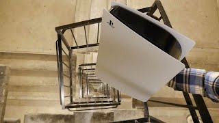 Dropping a Playstation 5 Down Spiral Staircase - Will it Survive? by TechRax 1,451,481 views 2 years ago 4 minutes, 50 seconds