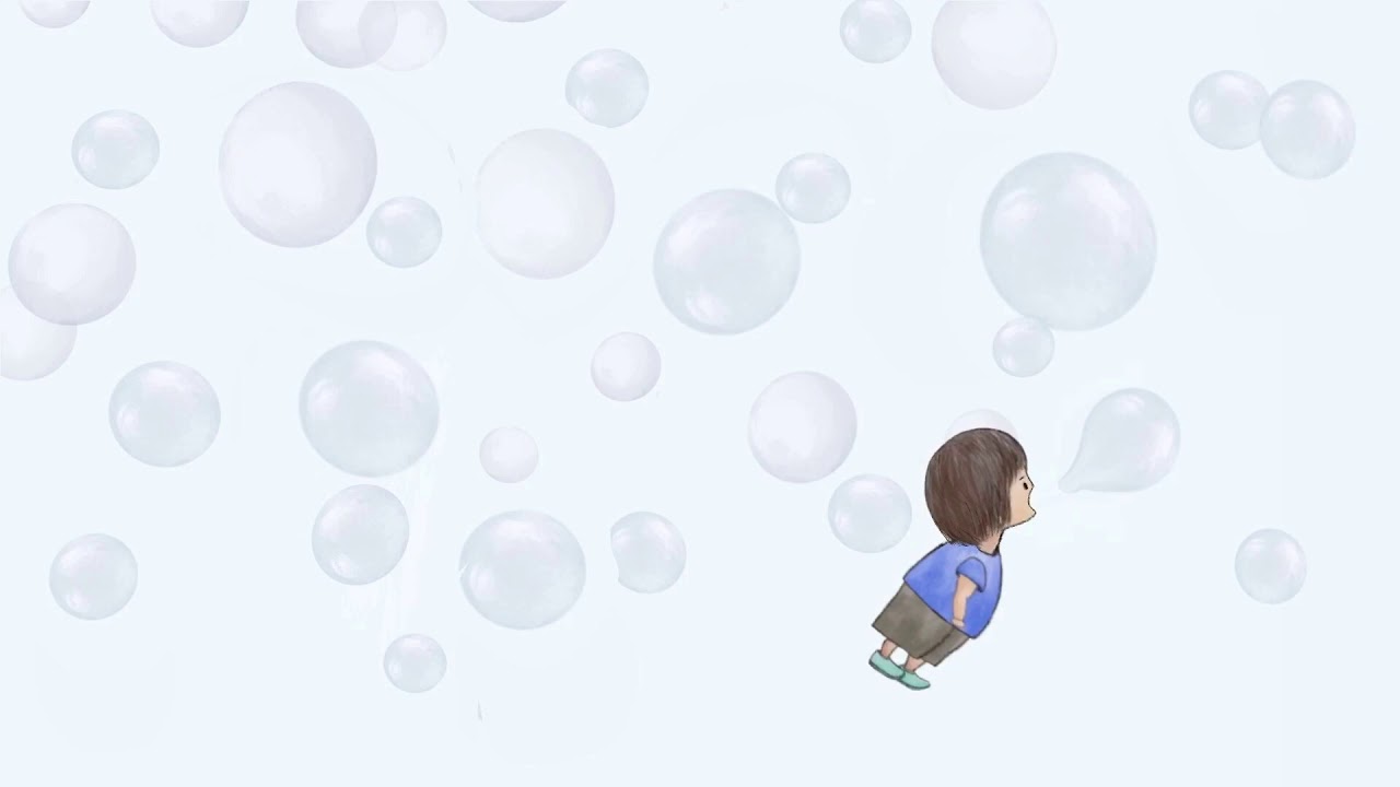 Short animation with Procreate  + Stop Motion app - Bubbles