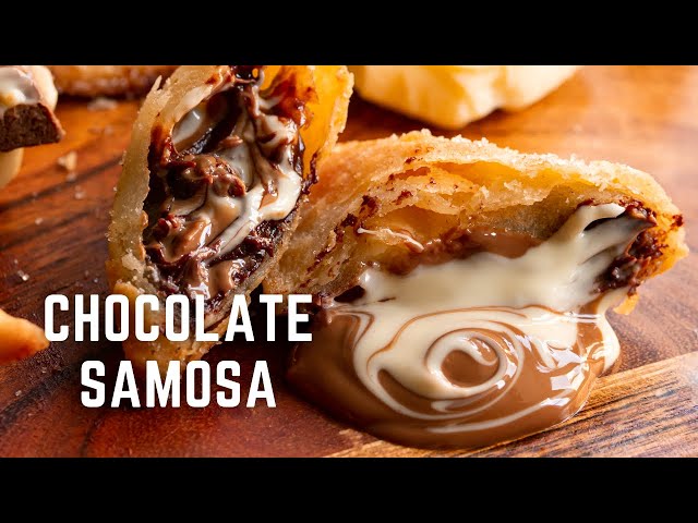 How to make the best CHOCOLATE SAMOSA of your life