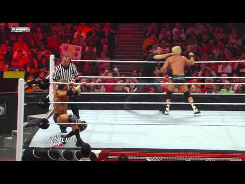 Raw - Zack Ryder with Hugh Jackman vs. Dolph Ziggler with Vickie Guerrero