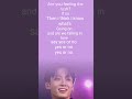 BTS jk yes or no lyrics 💜#🖤#