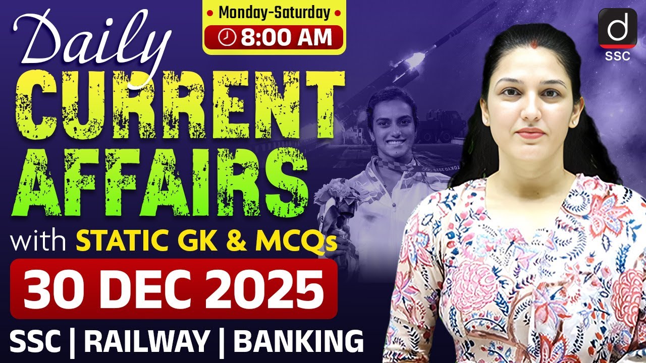Current Affairs Today | 30 December 2025 Current Affairs | Daily ...