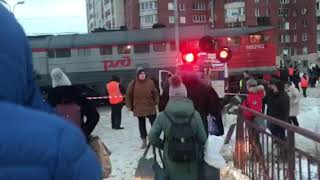 Поезд сбил маршрутку с людьми, Кудрово