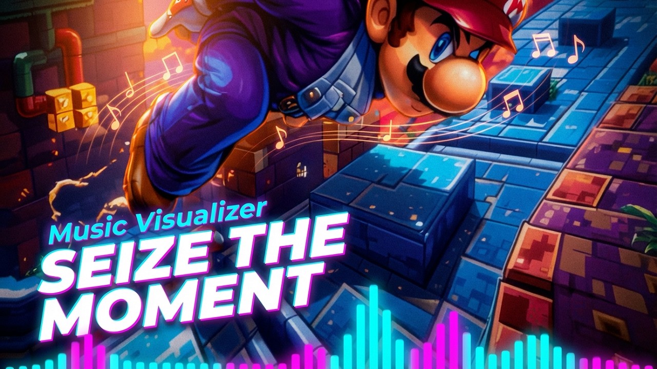Mario & Donkey Kong Gaming Inspired Trippy Music Visualizer | Seize the Moment