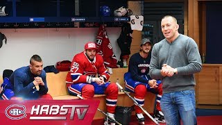 Georges St-Pierre gives the Habs a pep talk