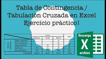 📌 Cómo Hacer una Tabla de Contingencia o Tabulación Cruzada en Excel ✅