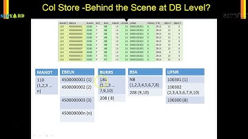 HDB   011   Behind the Scene at DB for Col Store