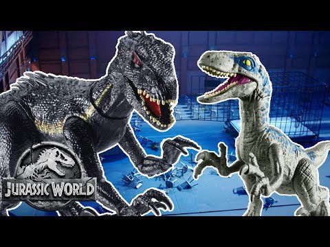 Dinosaur Battles: Blue VS Indoraptor | Jurassic World | Mattel Action!