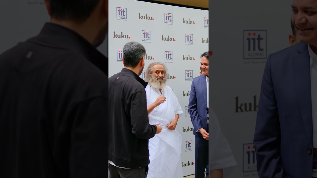 Gurudev Sri Sri Ravi Shankar at Kuku Content Corner | AI & India’s Future | Pan IIT Summit 2026 poster