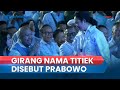 Bersorak Girang, Didit Prabowo Senyam-senyum saat Nama Titiek Soeharto Disebut Prabowo Subianto