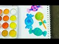 How to draw & colorful candy 🍬🍭 easy step by step for kid's