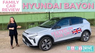 2023 Hyundai Bayon hybrid review – BabyDrive child seat and pram test FROM THE UK!