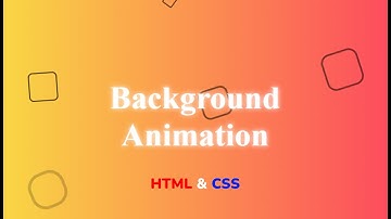 Анимированный background HTML & CSS шаг за шагом || Background Animation boxes using HTML & CSS