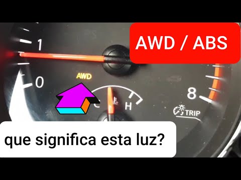 por que se prende la luz del AWD y ABS? - all wheel drive AWD blinking (parpadea)