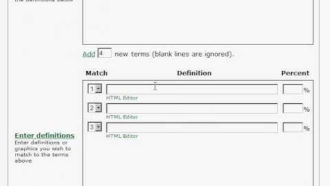 Creating Assessments in ANGEL (Part 5 of 8) - Adding Matching Questions