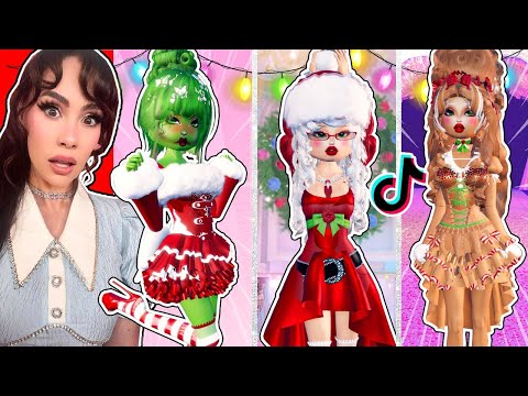 Testing TOP POPULAR Christmas Outfit Hacks In Dress To Impress