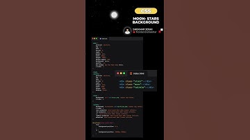 ✨ Moon and Stars Background | HTML & CSS 