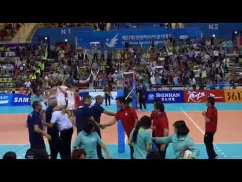 인천 아시아경기대회 배구 결승 이란 iran vs 일본 japan