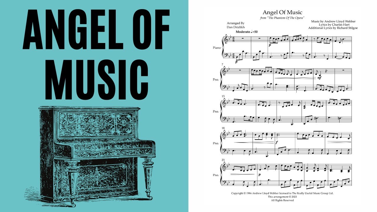Angel Of Music, Piano, [with score] YouTube