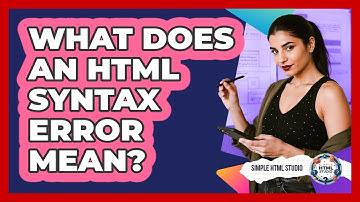 What Does An HTML Syntax Error Mean?