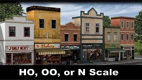 Model Trains | How to Make A Scale Model Street Scene For HO OO or N Trains 🔥